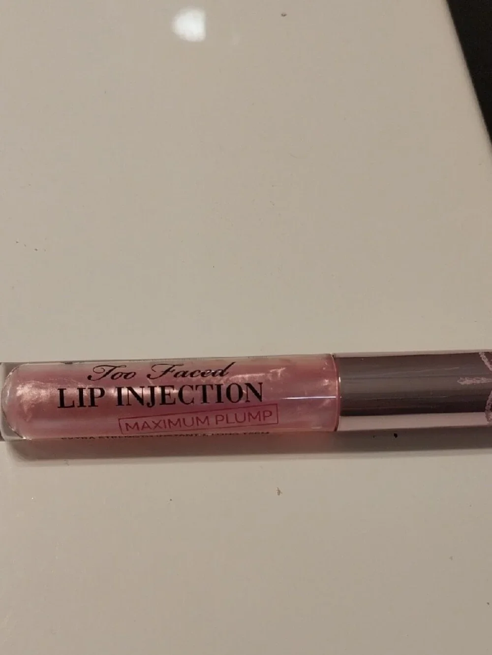 Too Faced Lip Injection Maximum Plump Gloss - Pearlescent Pink New Full Size